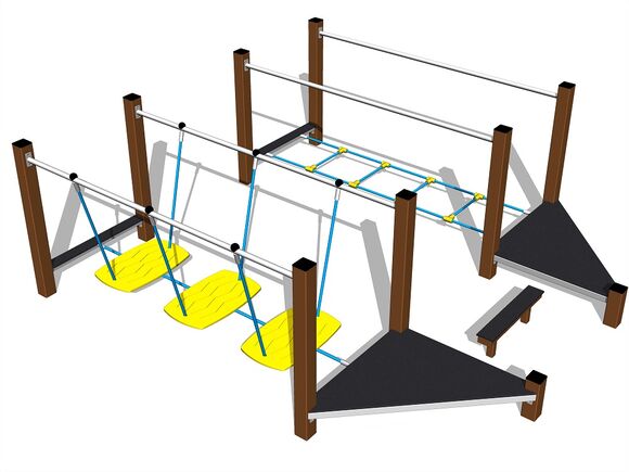 Ügyességi pálya - barna