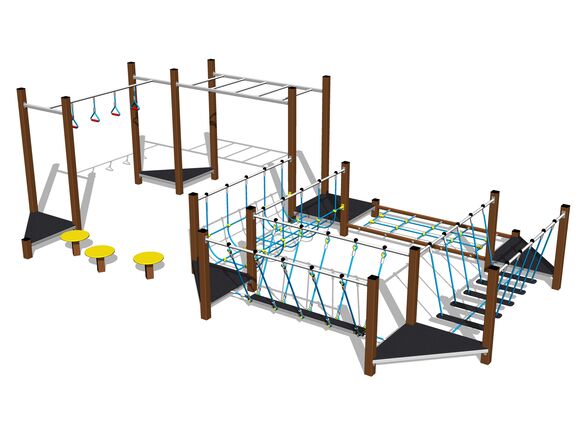 Ügyességi pálya - barna