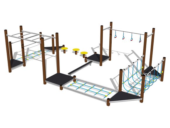 Ügyességi pálya - barna