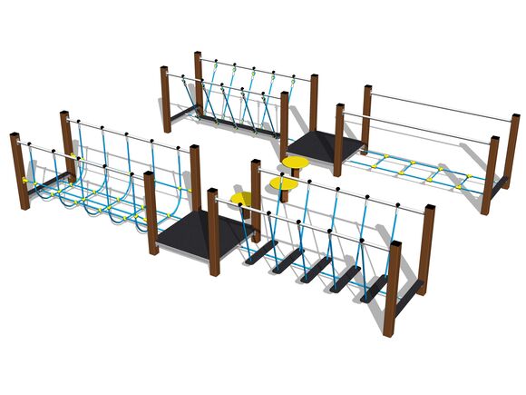 Ügyességi pálya - barna