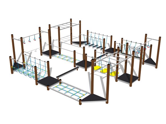 Ügyességi pálya - barna