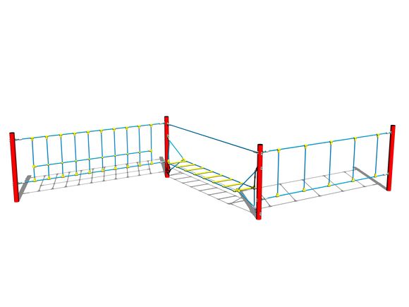 Bátorságpróba kötélpálya LP301KR - piros (szab. mag. 1 m)
