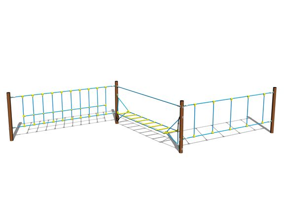 Bátorságpróba kötélpálya LP301KW - barna (szab. mag. 1 m)