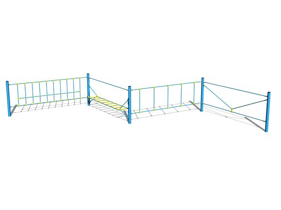 Bátorságpróba kötélpálya LP401KB - kék (szab. mag. 1 m)