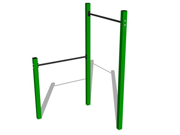 Street workout összeállítás WS8001K - zöld teljes fémszerkezet