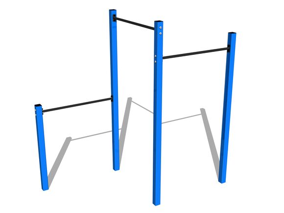 Street workout összeállítás WS8003BD - kék teljes fémszerkezet
