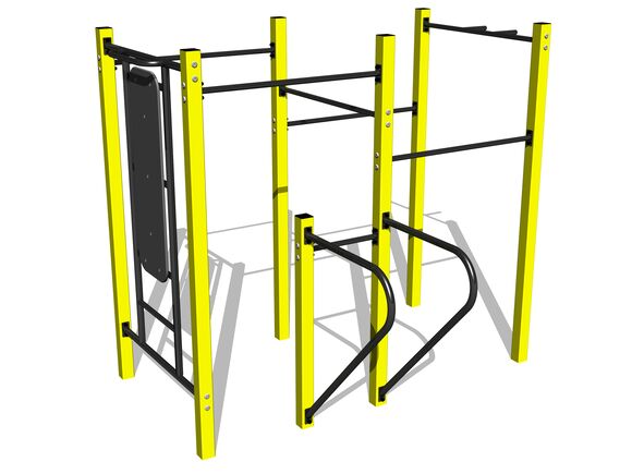 Street workout összeállítás WS8013YD - borostyán teljes fémszerkezet