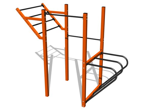 Street workout összeállítás WS8017OD - narancs teljes fémszerkezet