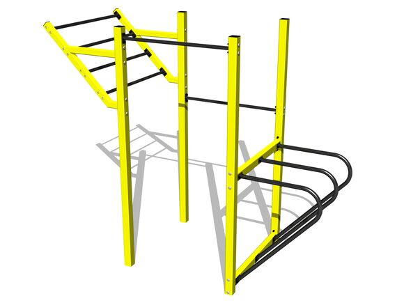 Street workout összeállítás WS8017YD - borostyán teljes fémszerkezet