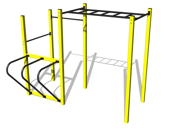 Street workout összeállítás WS8018YD - borostyán teljes fémszerkezet