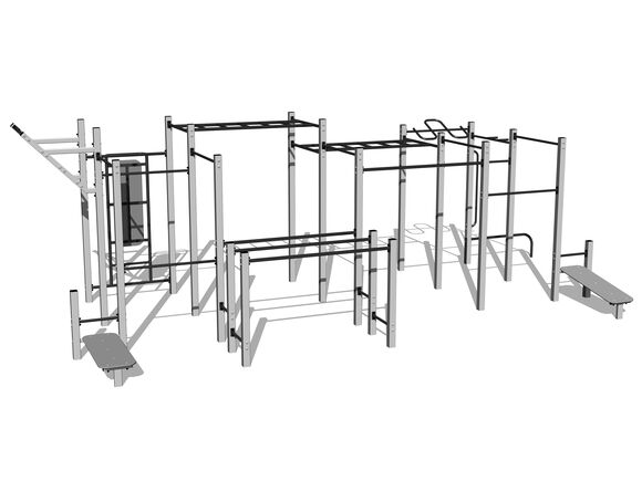 Street workout összeállítás WS8030SD - ezüst