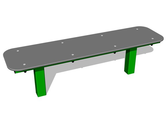 Street workout elem wp8004GD - zöld teljes fémszerkezet