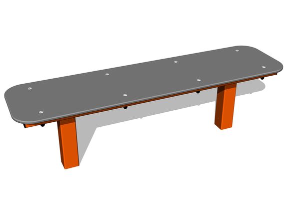 Street workout elem wp8004OD - narancs teljes fémszerkezet