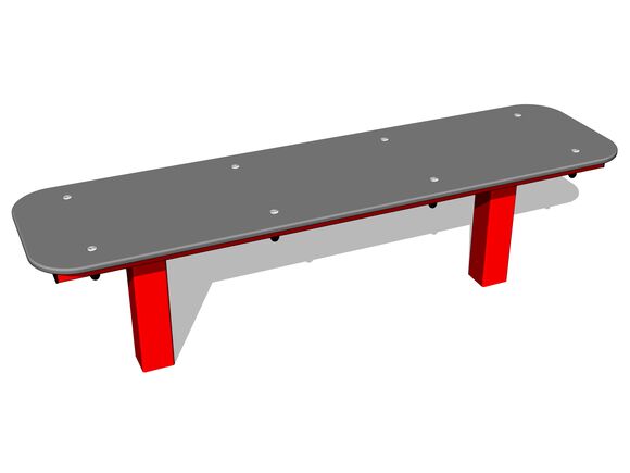 Street workout elem wp8004RD - piros teljes fémszerkezet