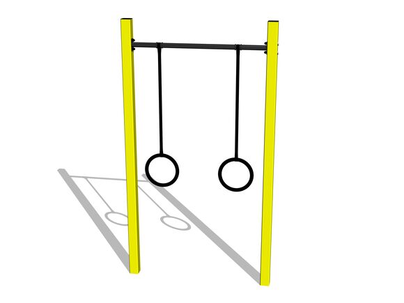 Street workout elem WP8014YD - borostyán teljes fémszerkezet