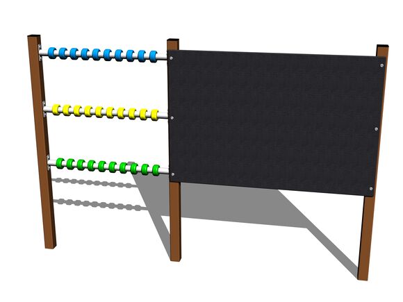 Rajztábla golyós számolóval TK201KW - barna