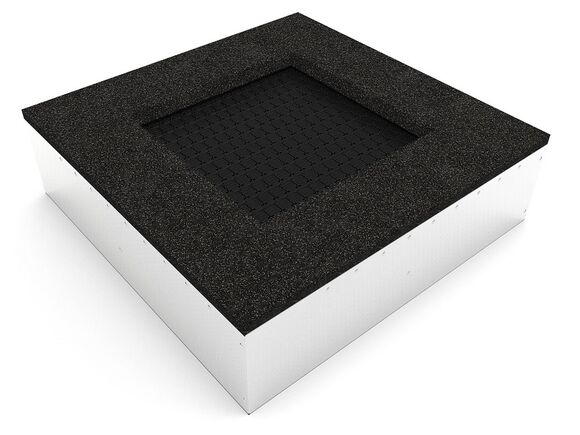 Földbe süllyesztett trambulinok TRA-C140-DZ - fekete