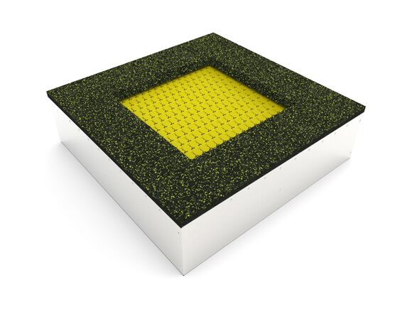 Földbe süllyesztett trambulinok TR-C140-YZ - borostyán