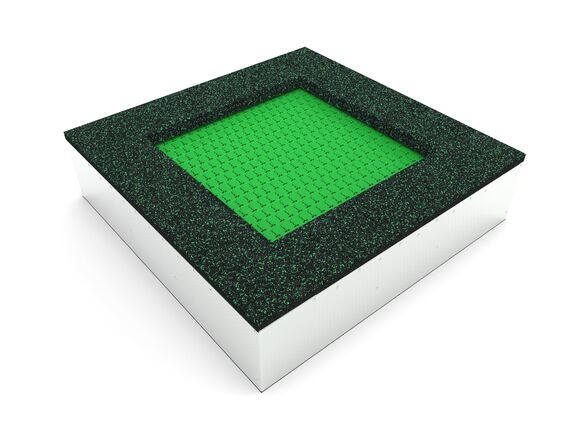 Földbe süllyesztett trambulinok TR-C160-GZ - zöld