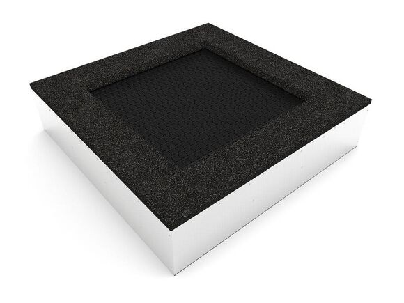 Földbe süllyesztett trambulinok TR-C180-DZ - fekete