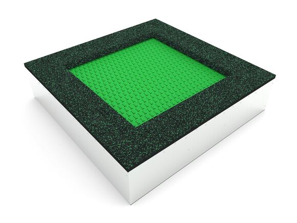 Földbe süllyesztett trambulinok TR-C180-GZ - zöld