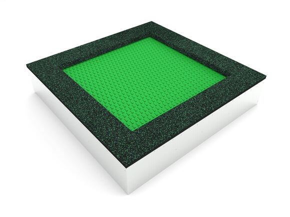 Földbe süllyesztett trambulinok TR-C210-GZ - zöld