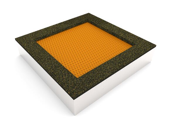 Földbe süllyesztett trambulinok TR-C210-OZ - narancs