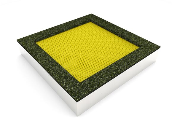 Földbe süllyesztett trambulinok TR-C240-YZ - borostyán