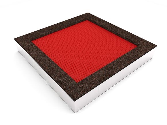 Földbe süllyesztett trambulinok TR-C260-RZ - piros