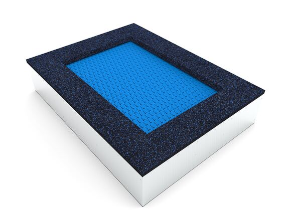 Földbe süllyesztett trambulinok TR-O210-BZ - kék