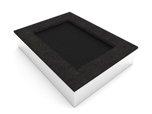 Földbe süllyesztett trambulinok TR-O210-DZ - fekete