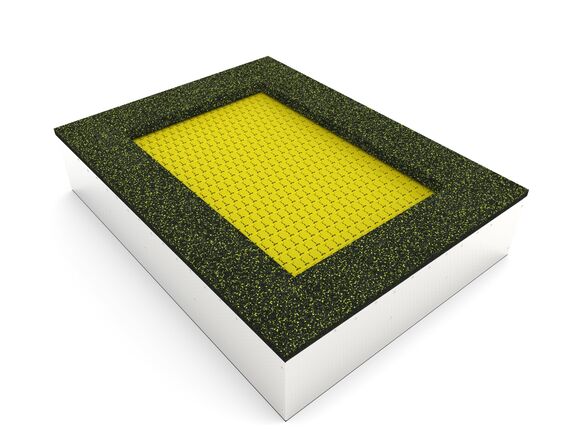 Földbe süllyesztett trambulinok TRA-O210-YZ - borostyán