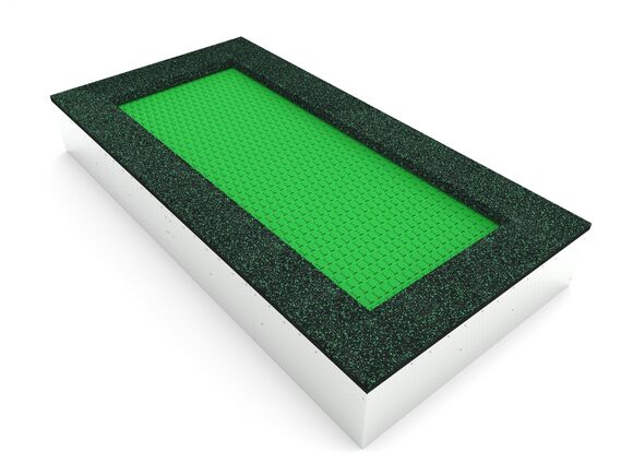 Földbe süllyesztett trambulinok TR-O320-GZ - zöld