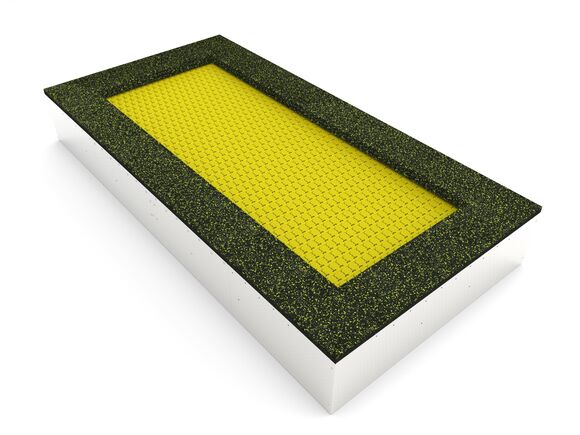 Földbe süllyesztett trambulinok TR-O320-YZ - borostyán