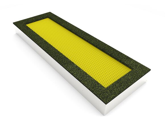 Földbe süllyesztett trambulinok TR-O470-YZ - borostyán