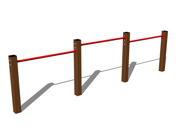 Hármas nyújtó HR301KW - barna (szab. mag. 1 m)