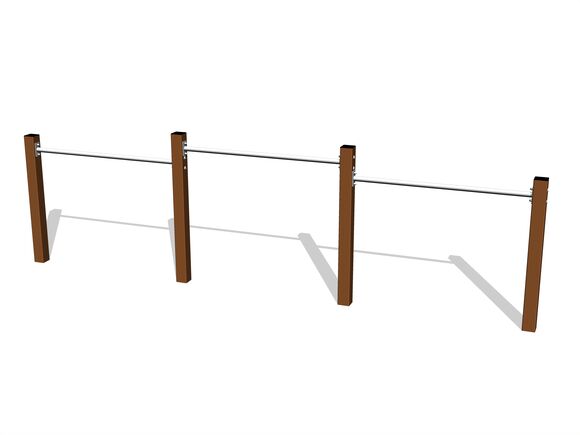 Hármas nyújtó - barna (szab. mag. 1 m)