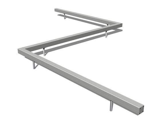 Hármas gerenda KL301K - teljes fémszerkezet (szab. mag. 1 m)