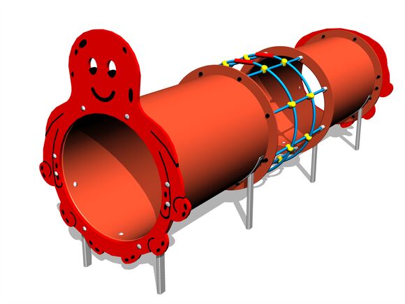 Alagút elem - Polip MIDI (UV-állóság) TUP2008K - teljes fémszerkezet