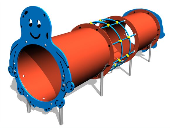 Alagút elem - Polip MIDI (UV-állóság) TUP2008K - teljes fémszerkezet