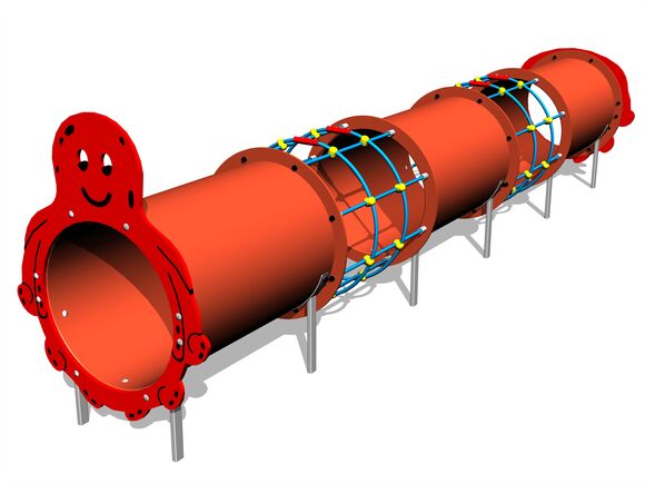 Alagút elem - Polip MAXI (UV-állóság) TUP3008K - teljes fémszerkezet