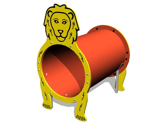 Alagút elem - Oroszlán MINI (UV-állóság) TUP1007K - teljes fémszerkezet