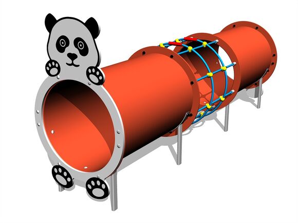 Alagút elem - Panda MIDI (UV-állóság) TUP2004K - teljes fémszerkezet