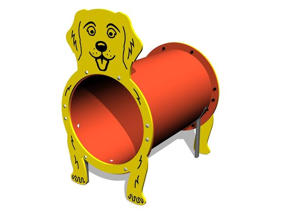 Alagút elem - Kutyus MINI (UV-állóság) TUP1001K - teljes fémszerkezet