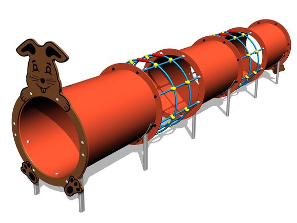 Alagút elem - Mezei nyúl MAXI (UV-állóság) TUP3005K - teljes fémszerkezet