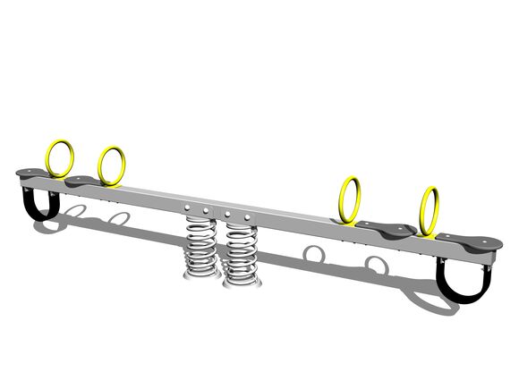 Négy férőhelyes rugós mérleghinta VH400KS - ezüst