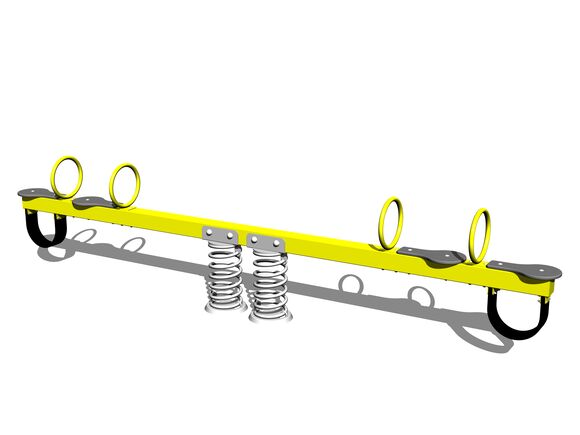 Négy férőhelyes rugós mérleghinta VH400KY - borostyán 