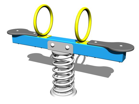 Két férőhelyes rugós mérleghinta VH102KB - hék