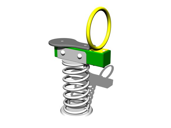 Egy férőhelyes rugós mérleghinta VH101KG - zöld 