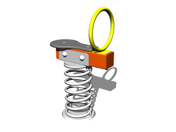 Egy férőhelyes rugós mérleghinta VH101KO - narancs